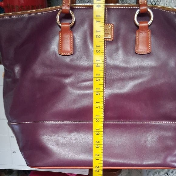 Dooney & Bourke Rich Purple Leather Shoulder Bag - Picture 2 of 9